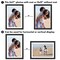 Americanflat Picture Frame with Wide Molding with Mat - Modern Wide Picture Frame - Plexiglass Cover - Hanging Hardware - Includes Easel